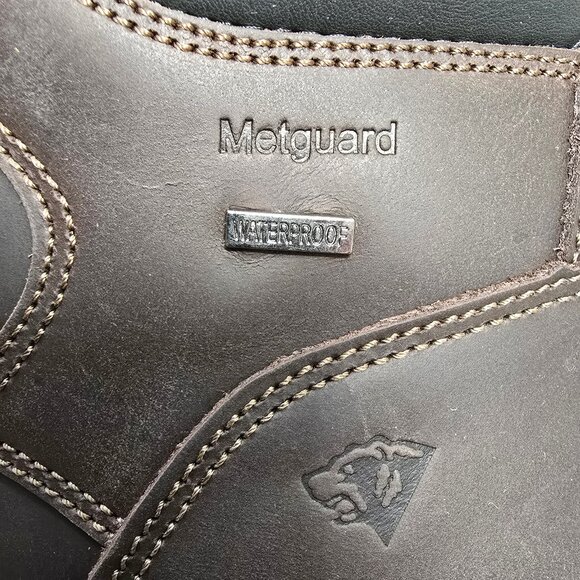 Herman Survivors Waterproof Leather Work Boot Mens Size 14 Smelt Metguard Shield - Picture 5 of 12